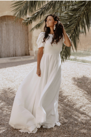 Svatební šaty Nova – zadní pohled