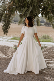 Svatební šaty Nova – detail materiálu