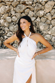 Svatební šaty Kaira – boční pohled