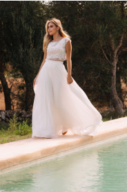 Svatební šaty Zara – zadní pohled