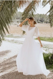 Svatební šaty Vespera – zadní pohled