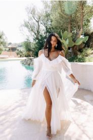 Svatební šaty Daya – detail materiálu