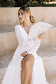 Svatební šaty Nerida – detail materiálu