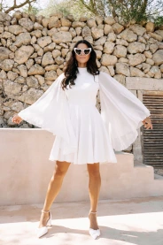 Krátké svatební šaty Leila Mini – detail modelu