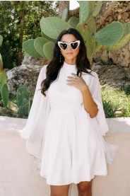 Krátké svatební šaty Leila Mini – detail materiálu