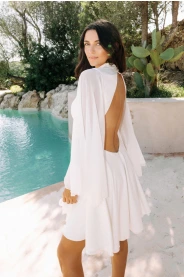 Krátké svatební šaty Leila Mini – přední pohled