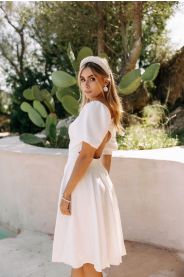 Krátké svatební šaty Eve Mini – boční pohled