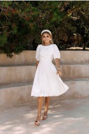 Krátké svatební šaty Eve Mini – silueta modelu