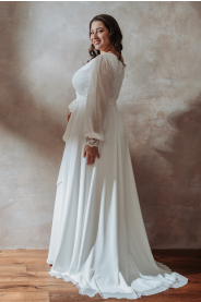 Svatební šaty pro plnoštíhlé Nerida Plus – detail modelu