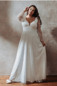 plus size svatební šaty