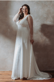 plus size svatební šaty