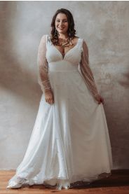 Svatební šaty pro plnoštíhlé Noelle Plus – detail modelu