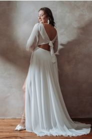 Svatební šaty pro plnoštíhlé Riana Plus – přední pohled