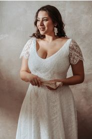 Svatební šaty pro plnoštíhlé Sienna Plus – detail modelu