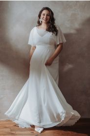 Svatební šaty pro plnoštíhlé Vespera Plus – detail modelu