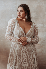 bohémské svatební šaty