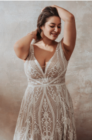 bohémské svatební šaty