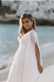 Svatební šaty Inca – boční pohled