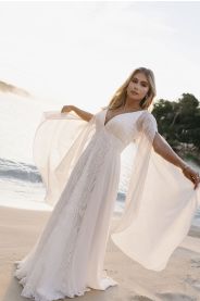 Svatební šaty Inca – romantický detail