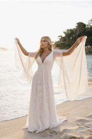 Svatební šaty Inca – detail horní části