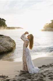 Svatební šaty Alcúdia – detail spodní části