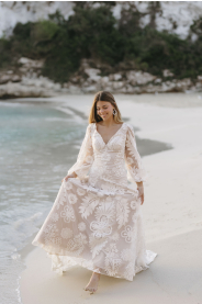 Svatební šaty Alcúdia – detail materiálu