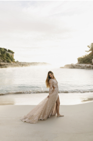 třpytivé svatební šaty