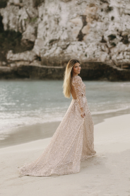 Svatební šaty Deia – detail střihu