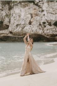 třpytivé svatební šaty