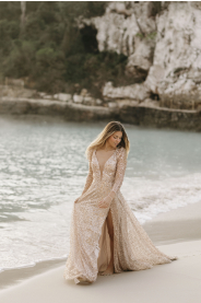 třpytivé svatební šaty