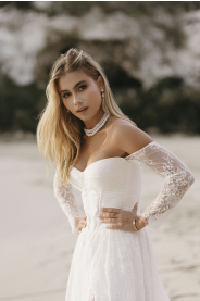 Svatební šaty Playa – detail materiálu