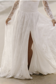 Svatební šaty Playa – detail střihu