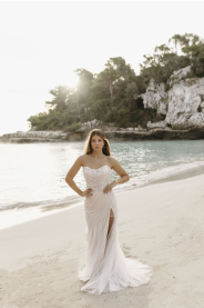 Svatební šaty Calla – detail horní části