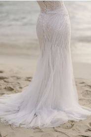 Svatební šaty Calla – detail materiálu