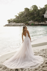 Svatební šaty Mirella – detail materiálu