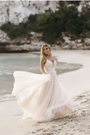 Svatební šaty Mirella – boční pohled
