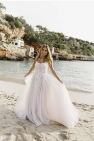 Svatební šaty Vicky – detail materiálu