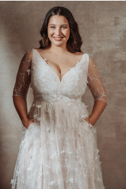 Svatební šaty pro plnoštíhlé Nerea Plus MiaBella