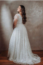 Svatební šaty pro plnoštíhlé Amelie Plus – detail modelu