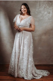 Svatební šaty pro plnoštíhlé Olivia Plus – detail střihu