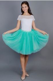 Tylová TUTU sukně mint zelená MiaBella