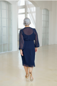 Šifonové zavinovací šaty LUCY - výběr barev – přední pohled