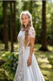 Svatební šaty Lyra – detail střihu