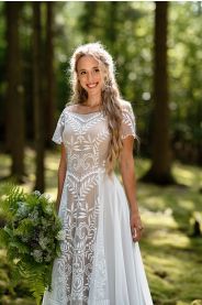 Svatební šaty Lyra – detail modelu