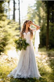 Svatební šaty Aluna – přední pohled