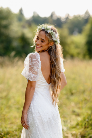 lehounkové krajkové vílí šaty