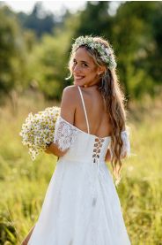 Svatební šaty Nelis – detail modelu