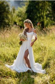 Svatební šaty Nelis – zadní pohled