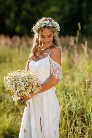 Svatební šaty Nelis – detail materiálu