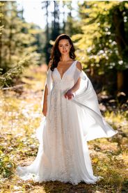 Svatební šaty Vesna – detail materiálu